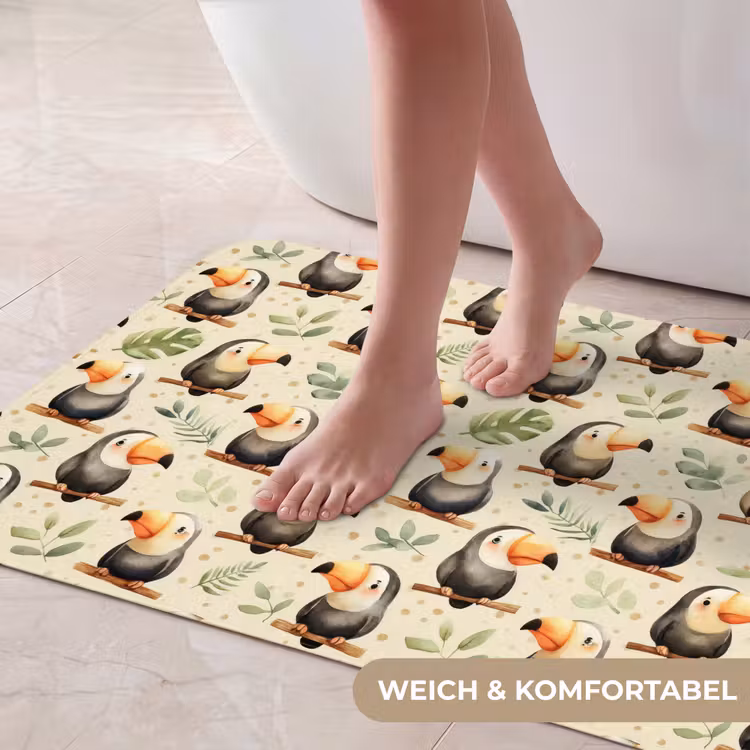 Toekans - Exotisch - Kleurrijk Badmat middel 997 -USP_ZachtDE