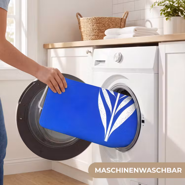 Tulp - Minimalistisch - Bladeren - Wit Badmat middel -USP_WasbaarDE