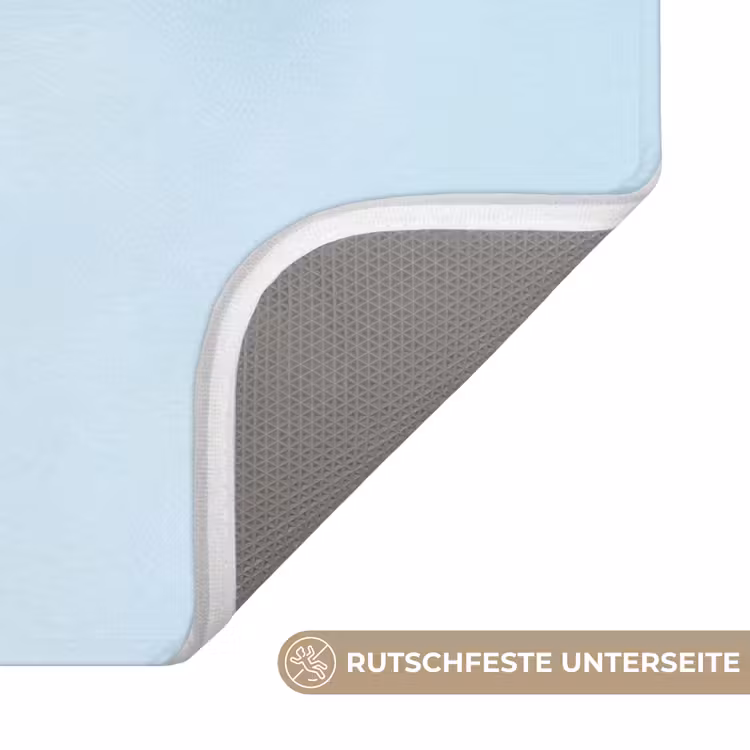 Tulpen - Blauw - Bladeren Badmat middel -USP_AntislipDE