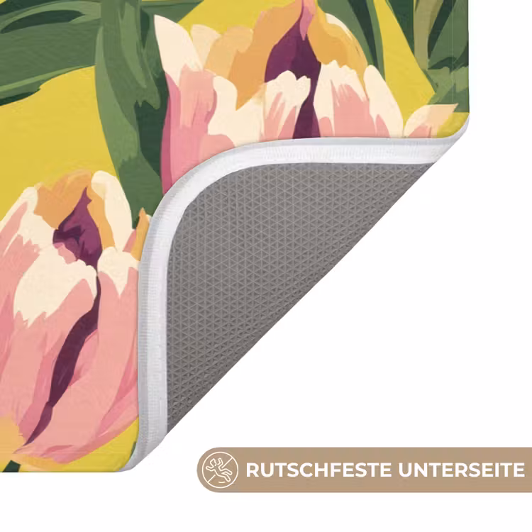 Tulpen - Botanisch - Geel Badmat middel 997 -USP_AntislipDE