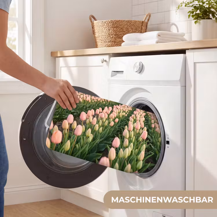 Tulpen - Landschap - Roze Badmat middel -USP_WasbaarDE