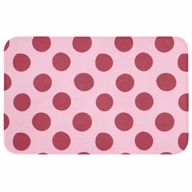 Stippen - Patroon - Bordeaux Badmat middel 997 -3d