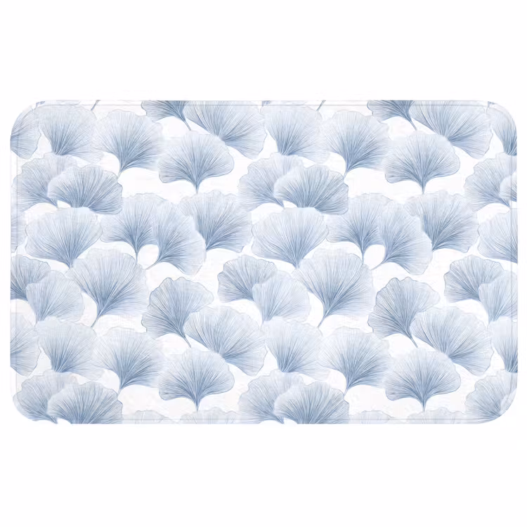 Waaier - Modern - Blauw Badmat middel 997 -3d