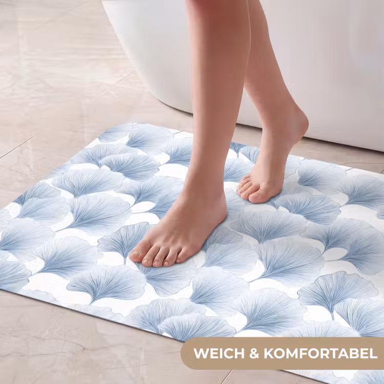 Waaier - Modern - Blauw Badmat middel 997 -USP_ZachtDE