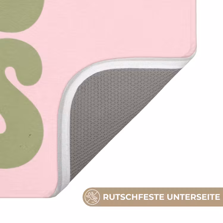 Chase greatness - Groen - Roze - Retro Badmat middel -USP_AntislipDE