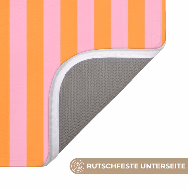 Verticaal - Strepen - Oranje - Ciao bella Badmat middel -USP_AntislipDE
