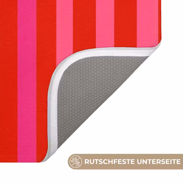 Verticaal - Strepen - Roze Badmat middel 997 -USP_AntislipDE