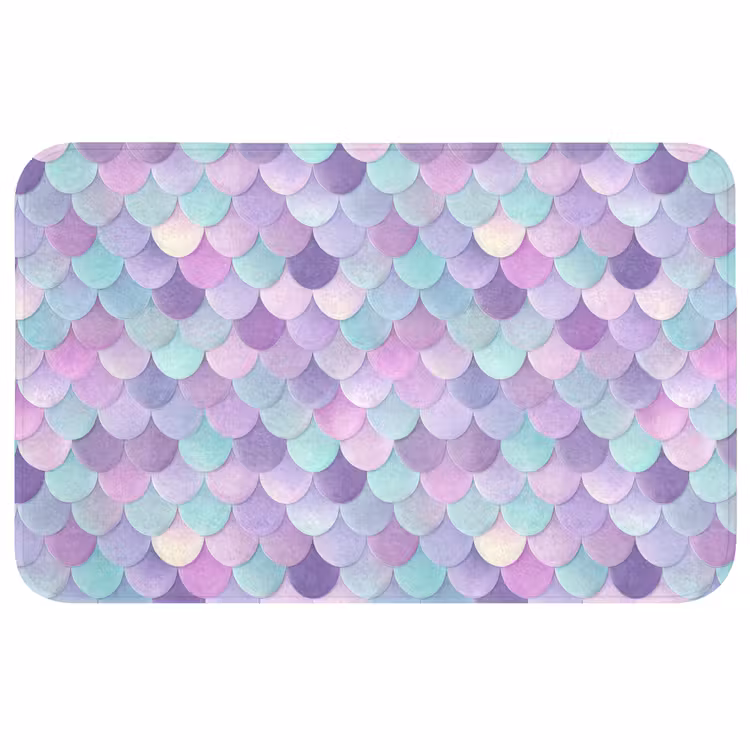 Dromerig - Zeemeermin - Pastel Badmat middel 997 -3d