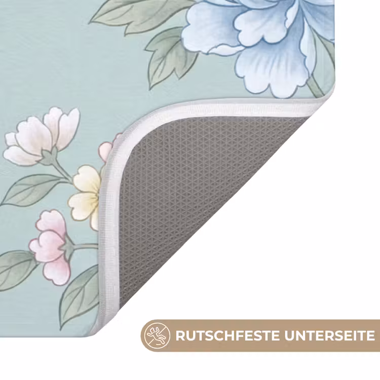 Vogel - Bloemen - Kleurrijk Badmat middel -USP_AntislipDE