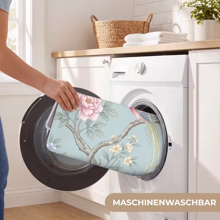 Vogel - Bloemen - Kleurrijk Badmat middel -USP_WasbaarDE