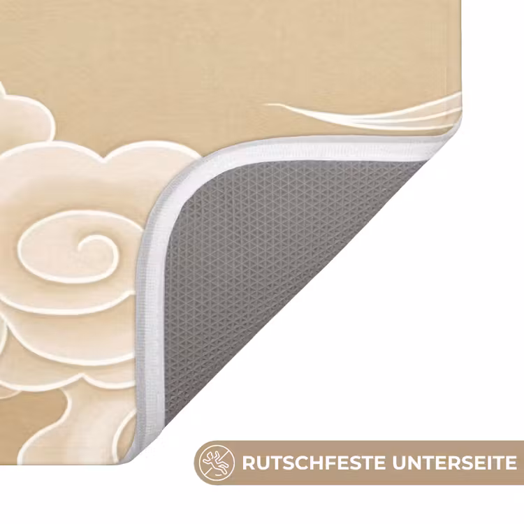 Vogels - Vliegen - Beige Badmat middel -USP_AntislipDE
