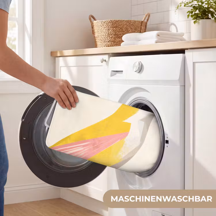 Vogel - Minimalistisch - Geel Badmat middel -USP_WasbaarDE