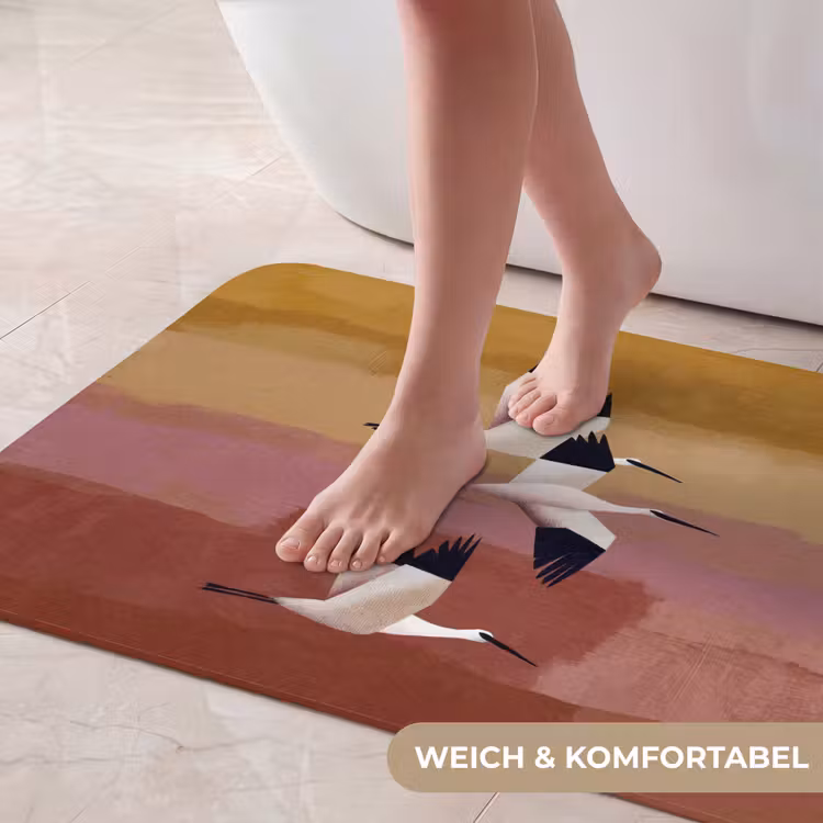 Vogels - Snavel - Abstract Badmat middel -USP_ZachtDE