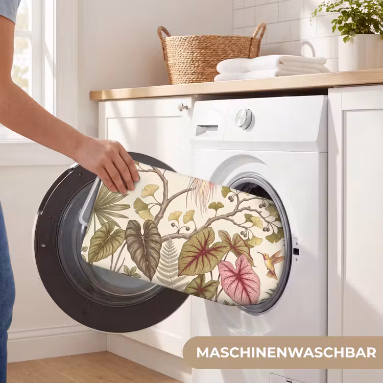 Vogels - Tropisch - Botanisch - Roze Badmat middel -USP_WasbaarDE