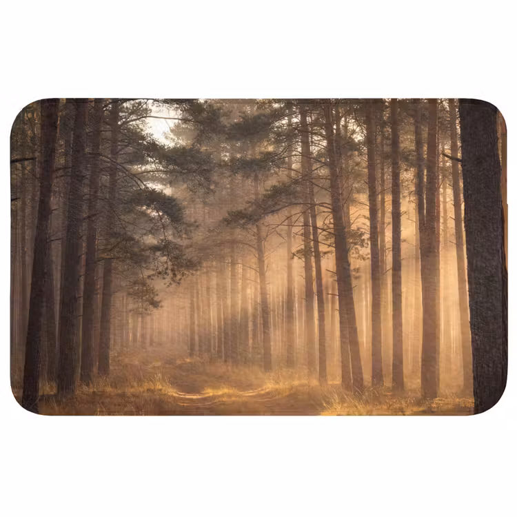 Bos - Mist - Zonlicht Badmat middel -3d
