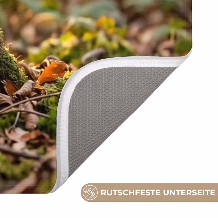 Houtsnip - Bos - Bladeren - Herfst - Gecamoufleerd Badmat middel -USP_AntislipDE