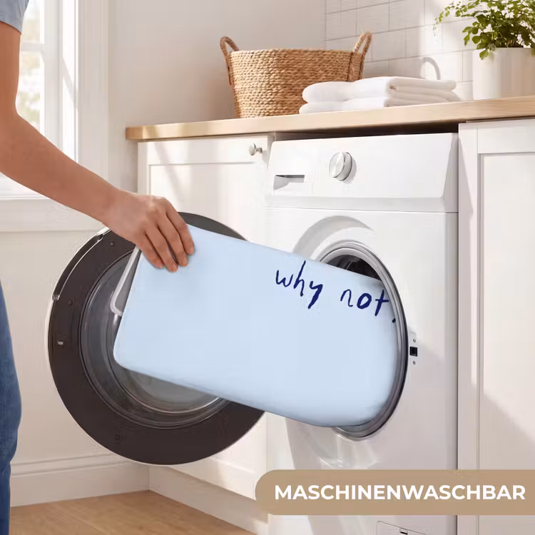 Why not - Blauw - Donker blauw - Quote Badmat middel -USP_WasbaarDE