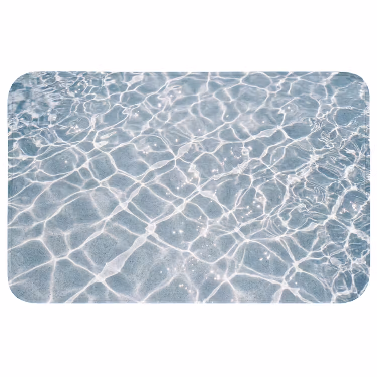 Water - Reflectie - Zonlicht Badmat middel -3d