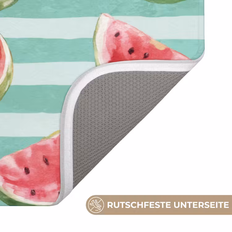 Watermeloen - Strepen - Groen Badmat middel 997 -USP_AntislipDE