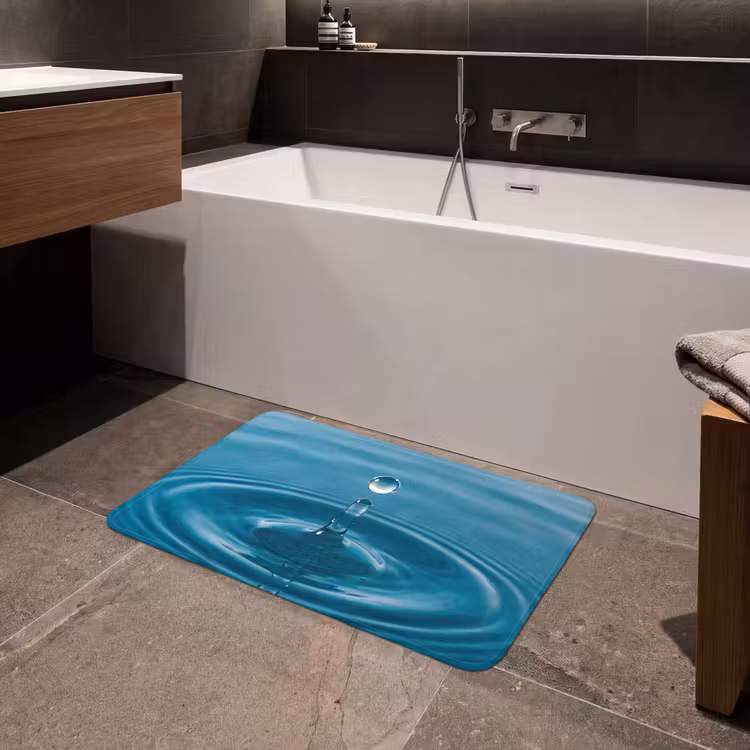 Waterdruppel - Water - Oppervlakte Badmat middel -sfeer3