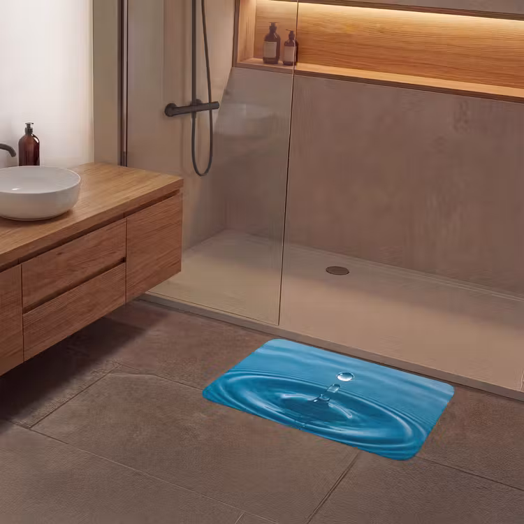 Waterdruppel - Water - Oppervlakte Badmat middel -sfeer2