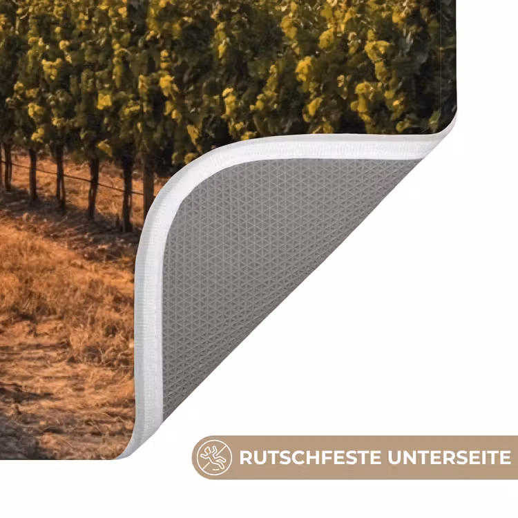 Wijngaard - Zonsondergang - Landschap Badmat middel -USP_AntislipDE