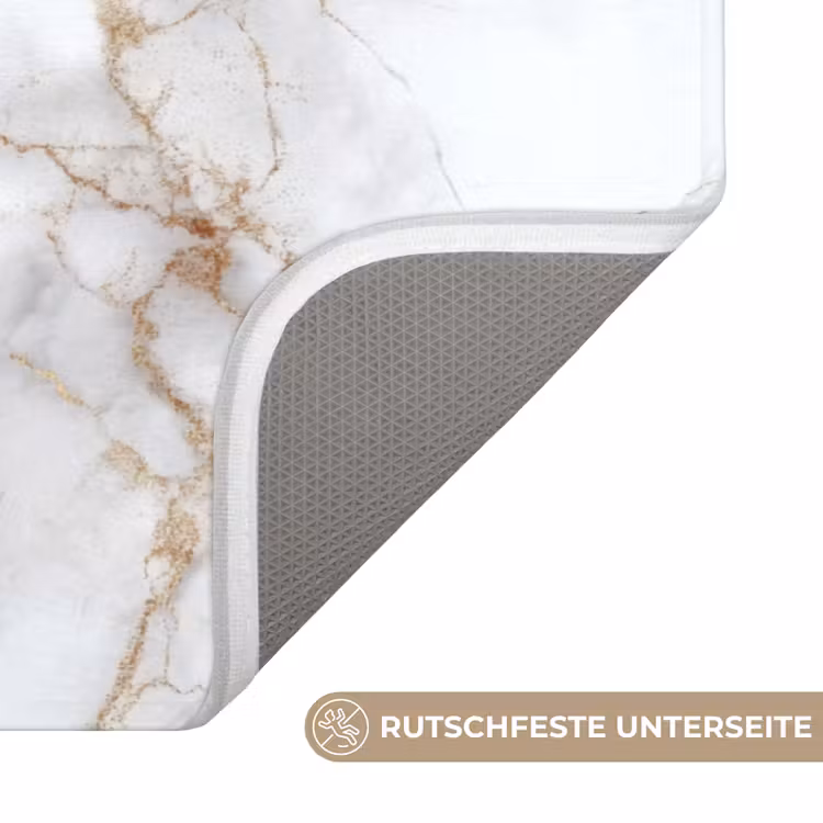 Wit - Goud - Marmer - Grijs Badmat middel 997 -USP_AntislipDE