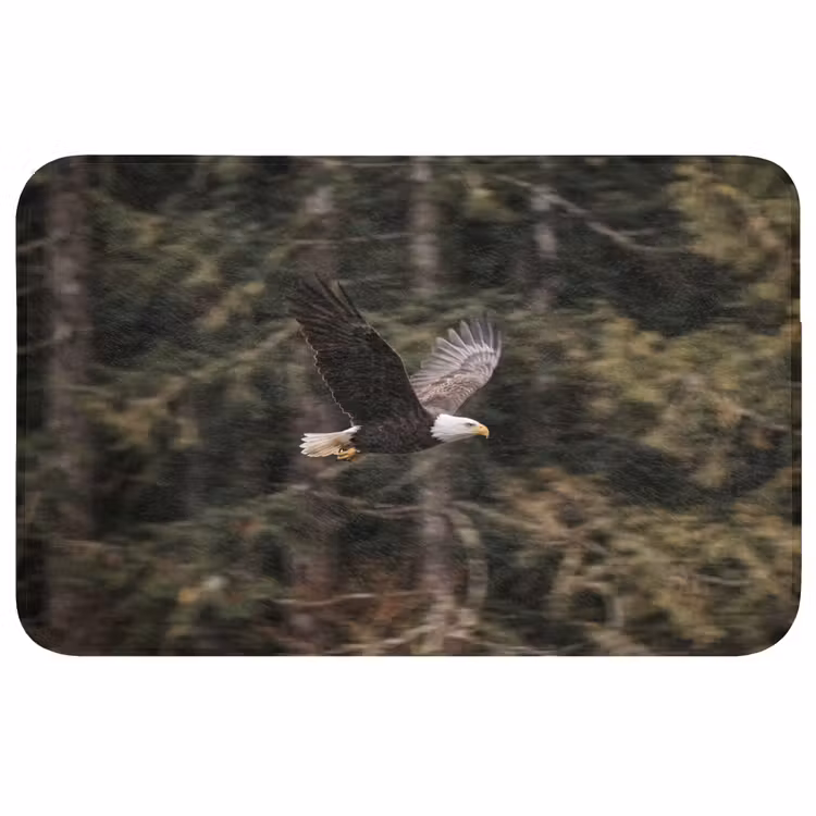 Zeearend - Vliegen - Bos - Natuur Badmat middel -3d