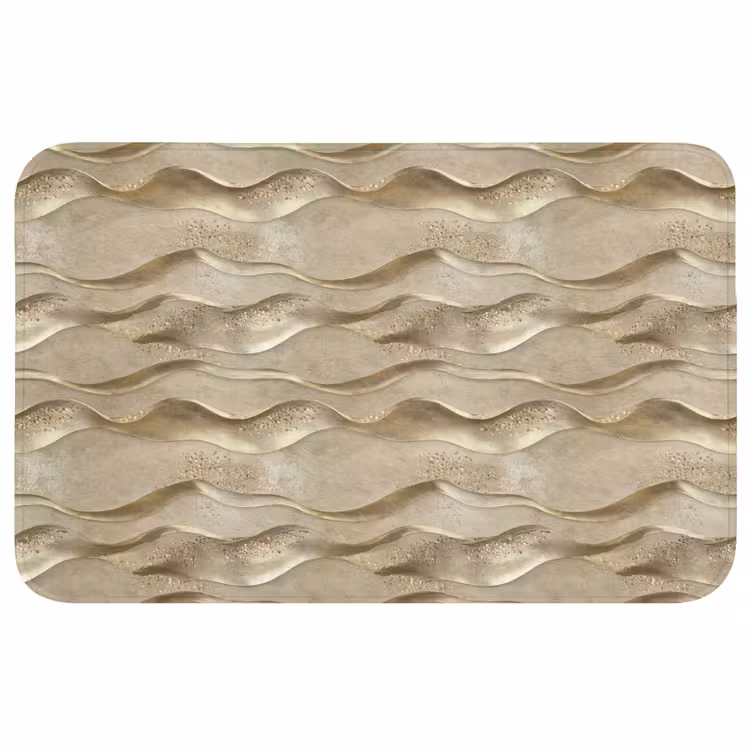Golven - Patroon - Goud Badmat middel 997 -3d