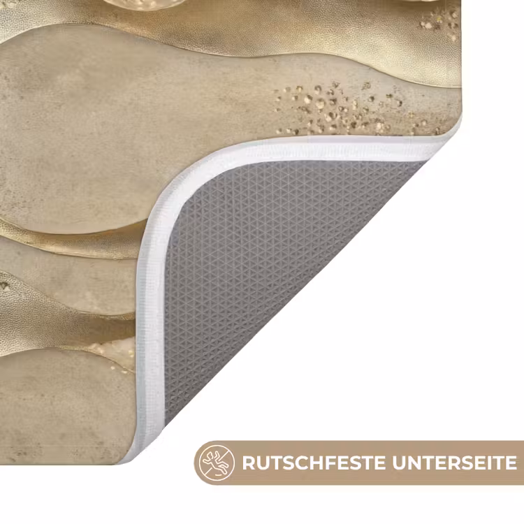 Golven - Patroon - Goud Badmat middel 997 -USP_AntislipDE