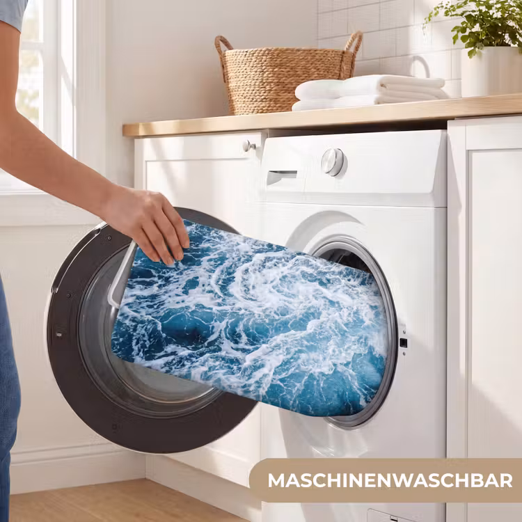 Golven - Oceaan - Blauw Badmat middel -USP_WasbaarDE