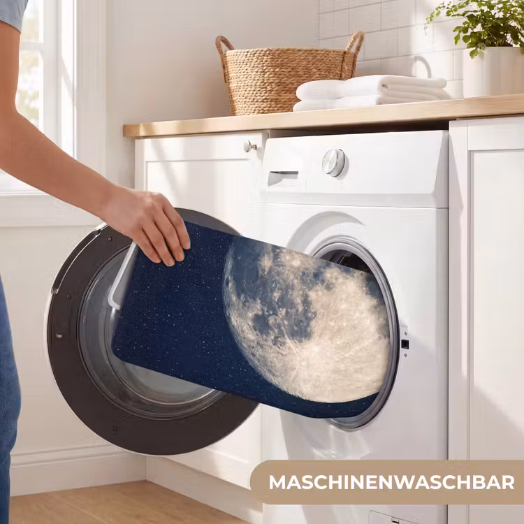 Ruimte - Maan - Kosmos Badmat middel -USP_WasbaarDE