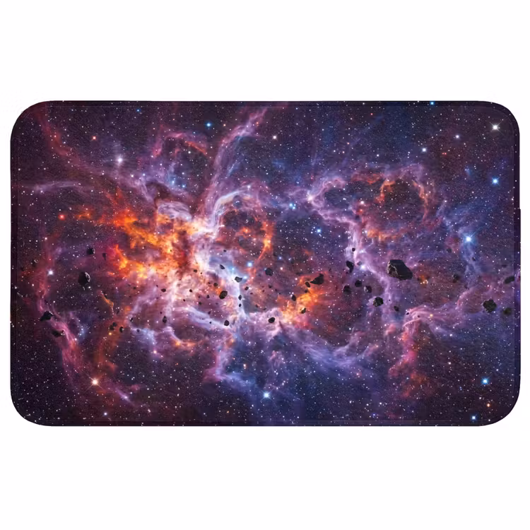 Space - Stars - Abstract - Colorful Badmat middel -3d
