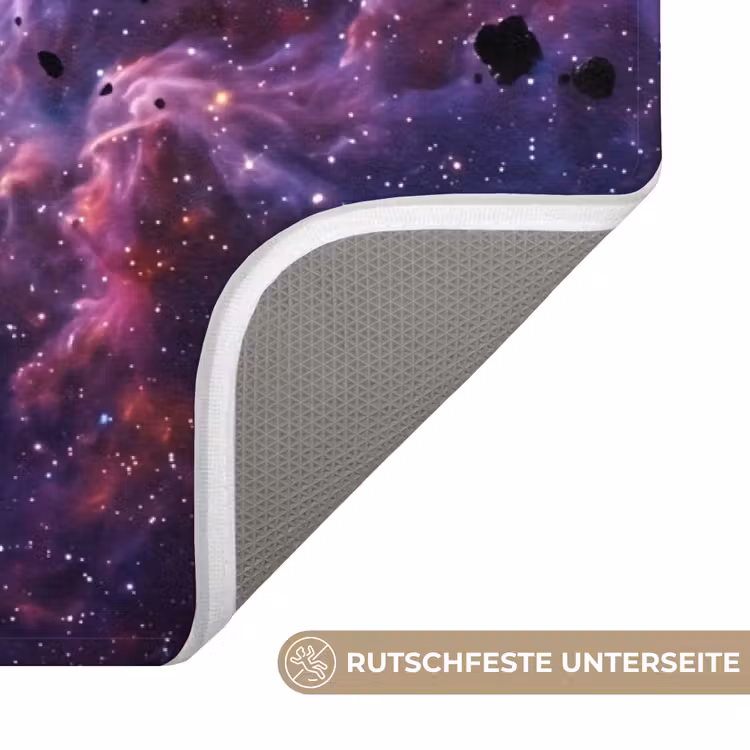 Space - Stars - Abstract - Colorful Badmat middel -USP_AntislipDE