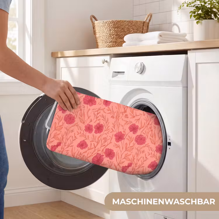 Weidebloemen - Romantisch - Roze Badmat middel 997 -USP_WasbaarDE