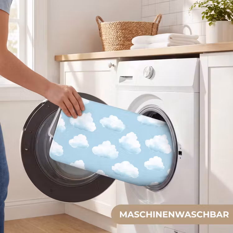Wolken - Illustratie - Blauw Badmat middel 997 -USP_WasbaarDE