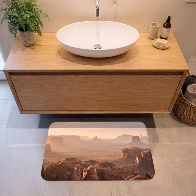 Woestijn - Landschap - Natuur Badmat middel -sfeer1
