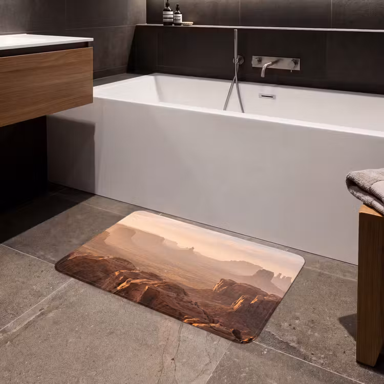 Woestijn - Landschap - Natuur Badmat middel -sfeer3