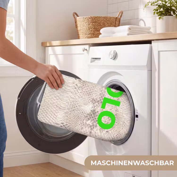 YOLO - Groen - Neon - Slangenprnt Badmat middel -USP_WasbaarDE