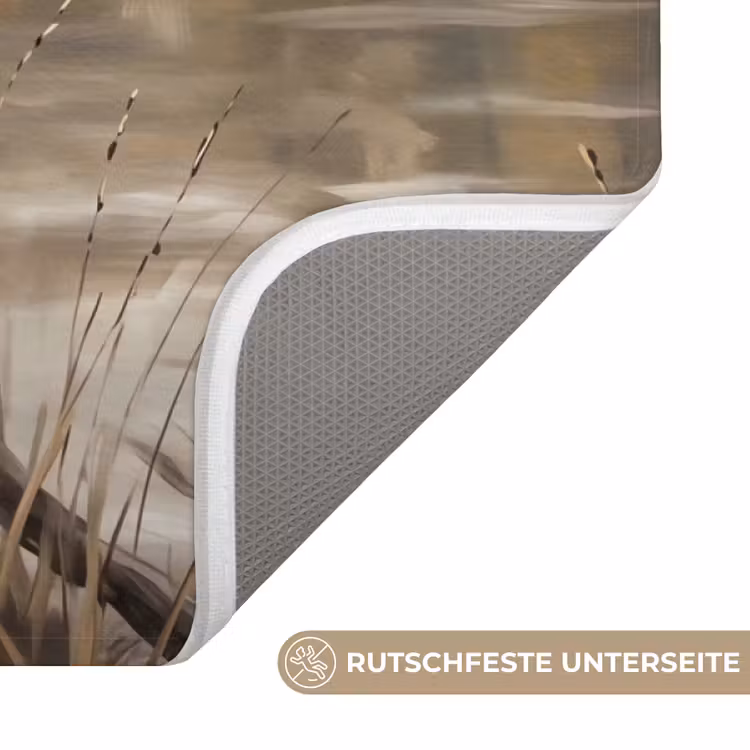 Winterkoninkje - Tak - Rivier - Natuur - Sfeervol Badmat middel -USP_AntislipDE