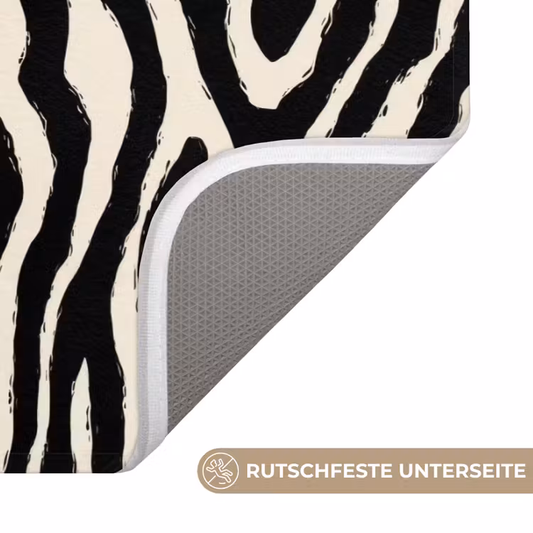 Zebra - Abstract - Zwart Badmat middel 997 -USP_AntislipDE