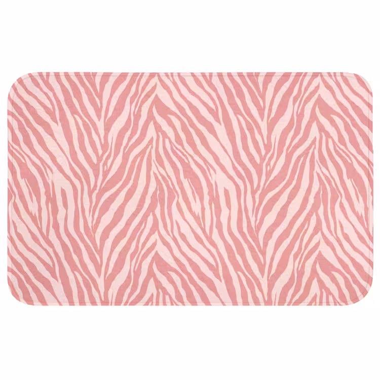 Zebra - Print - Roze Badmat middel 997 -3d
