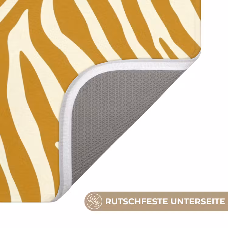 Zebra - Klassiek - Oker - Geel Badmat middel 997 -USP_AntislipDE