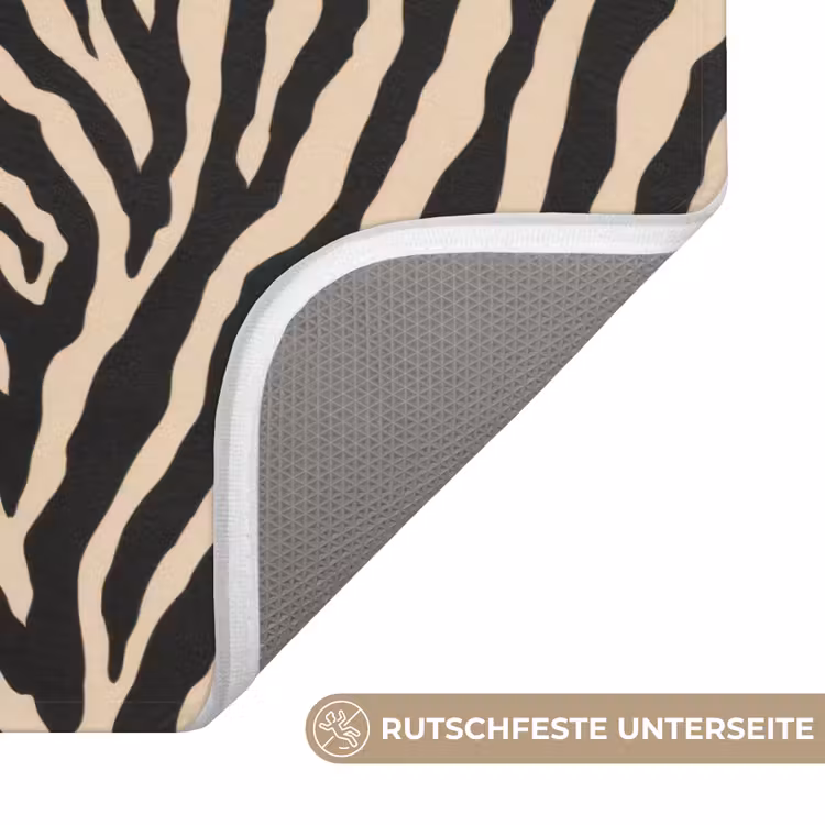 Zebra - Klassiek - Zwart Badmat middel 997 -USP_AntislipDE