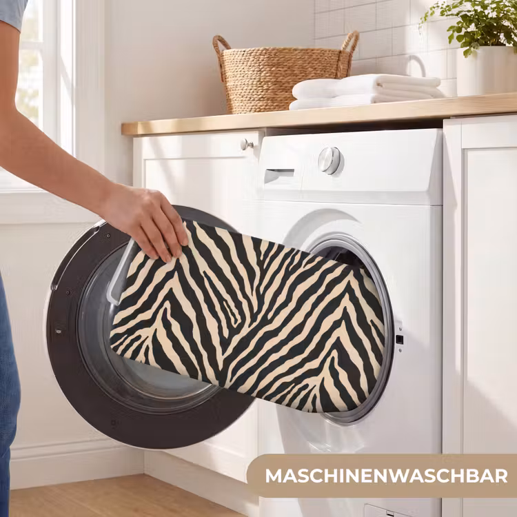 Zebra - Klassiek - Zwart Badmat middel 997 -USP_WasbaarDE