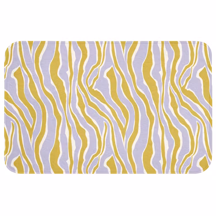 Zebra - Modern - Meerkleurig Badmat middel 997 -3d