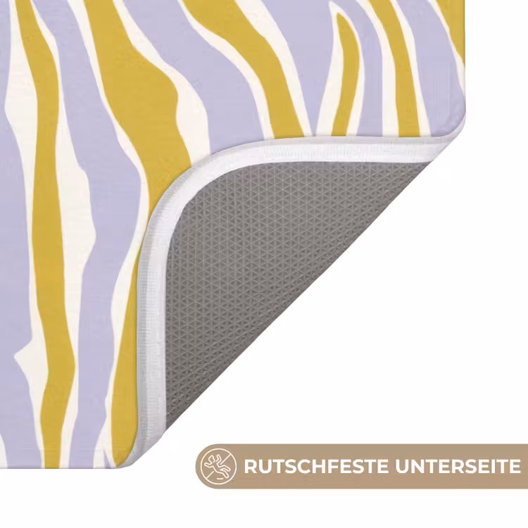 Zebra - Modern - Meerkleurig Badmat middel 997 -USP_AntislipDE