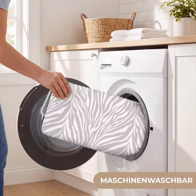 Zebra - Motief - Grijs Badmat middel 997 -USP_WasbaarDE