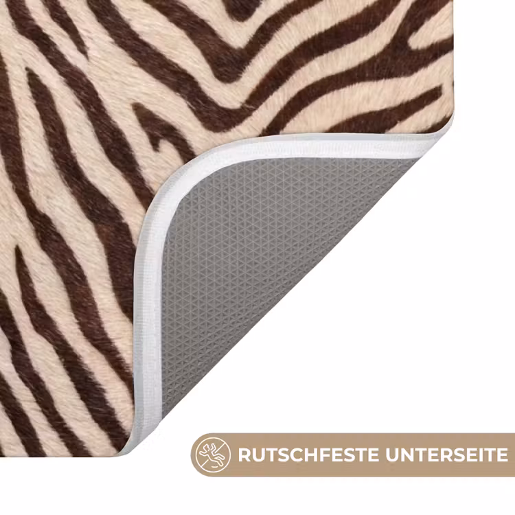 Zebra - Strepen - Bruin Badmat middel -USP_AntislipDE