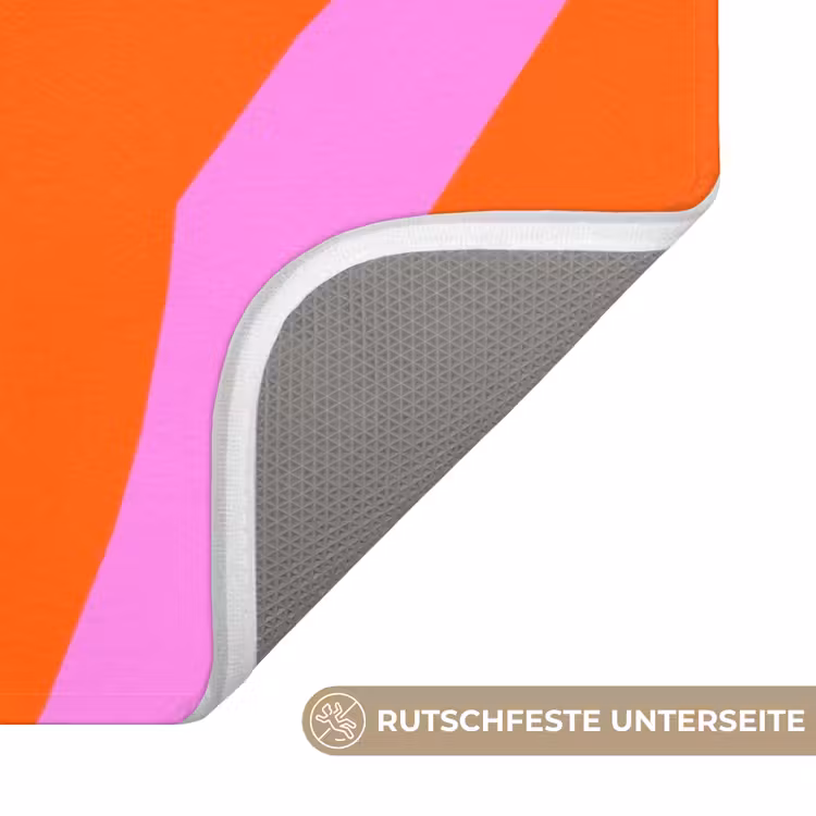Zebraprint - Grafisch - COOL - Oranje Badmat middel -USP_AntislipDE